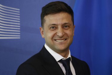 Ukrayna Cumhurbaşkanı Volodymyr Zelensky B Avrupa Komisyonu'nda ziyaret etti