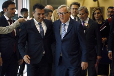 Kuzey Makedonya Başbakanı Zoran Zaev Ab Komisyonu'na ziyaret etti