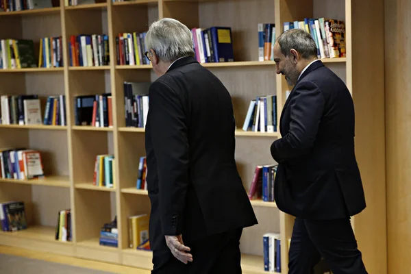 De minister-president van Armenië Nikol Pashinyan in Brussel, Belgi — Stockfoto