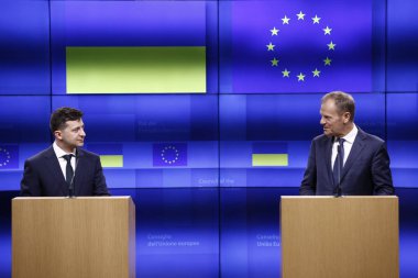 Ukrayna Cumhurbaşkanı Volodymyr Zelensky Brus'taki Avrupa Konseyi'ni ziyaret etti