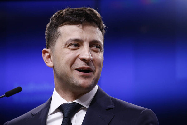 Президент Украины Владимир Зеленский посетил Совет ЕС в Брюсе
