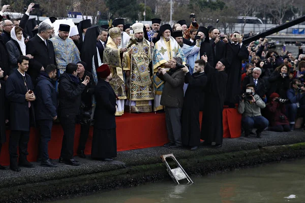 Istambul Turquia Janeiro 2019 Metropolita Epifânio Chefe Igreja Ortodoxa Ucraniana — Fotografia de Stock