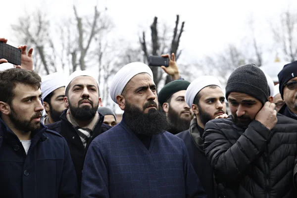 Estambul Turquía Enero 2019 Los Fieles Reunieron Museo Santa Sofía —  Fotos de Stock