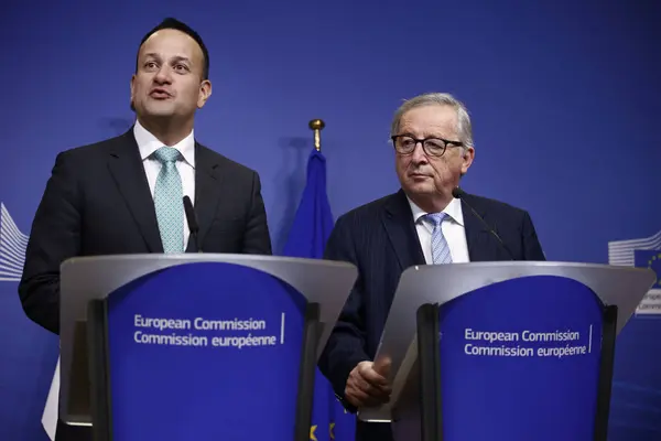 Ministr Irska Leo Varadkar navštívil orgány EU — Stock fotografie