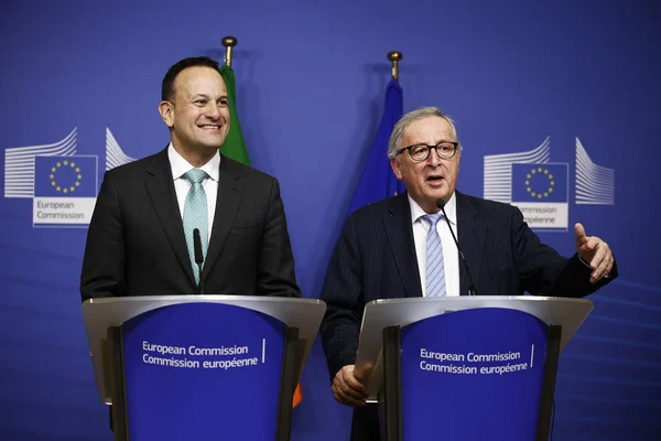 Visita del primo ministro irlandese Leo Varadkar alle istituzioni dell'UE — Foto Stock
