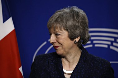 İngiltere Başbakanı Theresa May'den Bru'da Ab Parlamentosu ziyareti