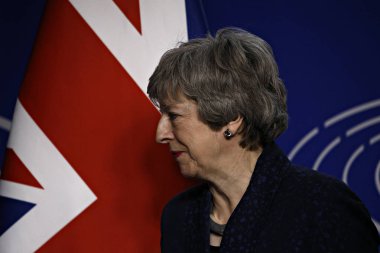 İngiltere Başbakanı Theresa May'den Bru'da Ab Parlamentosu ziyareti