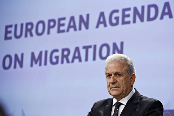 Conférence de presse sur les progrès réalisés dans le cadre de l'agenda européen sur les migrations — Photo