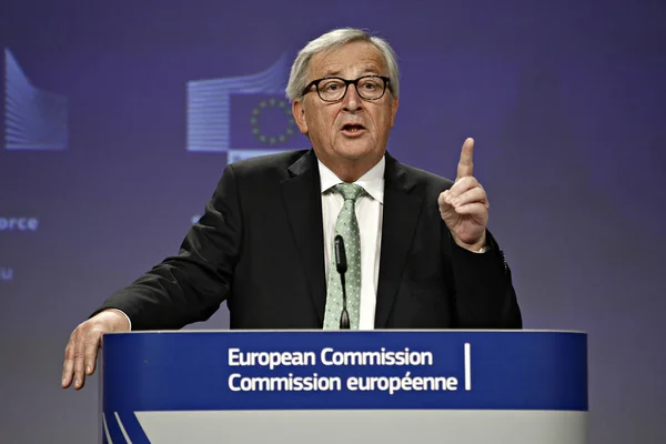 Prezident Evropské komise Jean-Claude Juncker předložil svou vizi — Stock fotografie