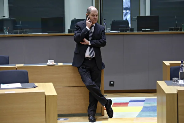 Reunión de los Ministros de Hacienda del Eurogrupo en Bruselas, Bélgica — Foto de Stock