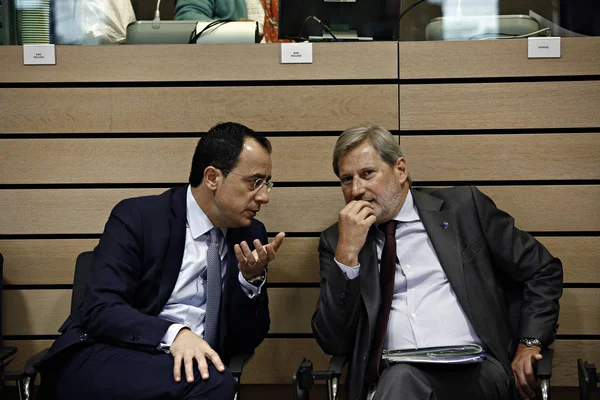 Міністри закордонних справ ЄС у Брюсселі, Бельгія — стокове фото