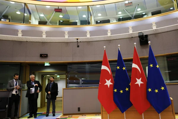 Rada přidružení EU-Turecko v Bruselu, Belgie. — Stock fotografie