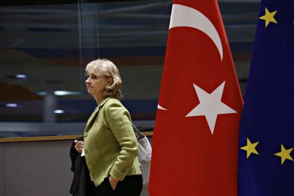 Consejo de Asociación UE-Turquía en Bruselas, Bélgica . — Foto de Stock
