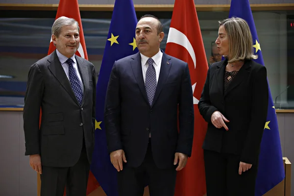 Consejo de Asociación UE-Turquía en Bruselas, Bélgica . — Foto de Stock
