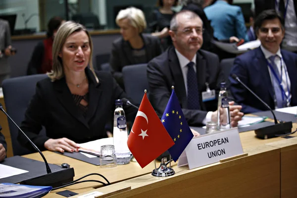 Consejo de Asociación UE-Turquía en Bruselas, Bélgica . —  Fotos de Stock