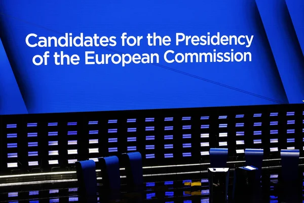 Dibattito dei candidati alla presidenza della Commissione — Foto Stock