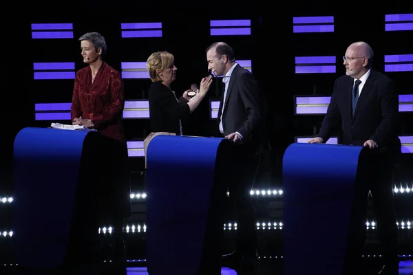 A jelöltek vitát a Bizottság elnökségével kapcsolatban — Stock Fotó