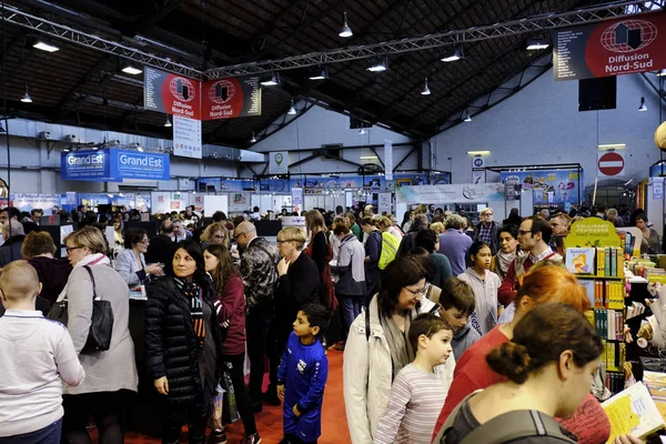 De Brusselse boekenbeurs in Brussel, België — Stockfoto