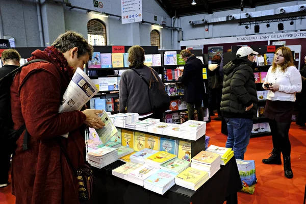 De Brusselse boekenbeurs in Brussel, België — Stockfoto