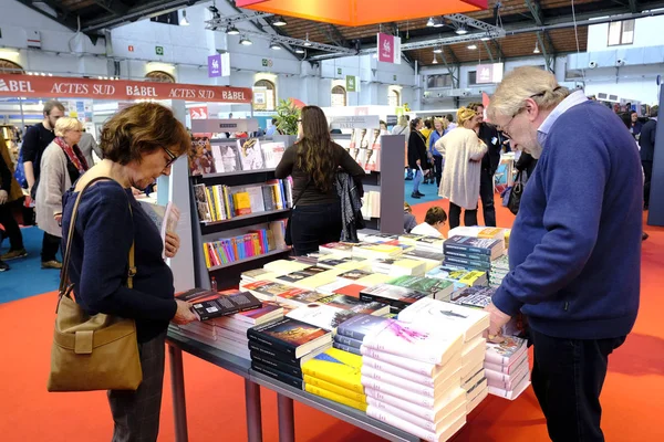 Bruselská knižní veletrh v Bruselu, Belgie — Stock fotografie