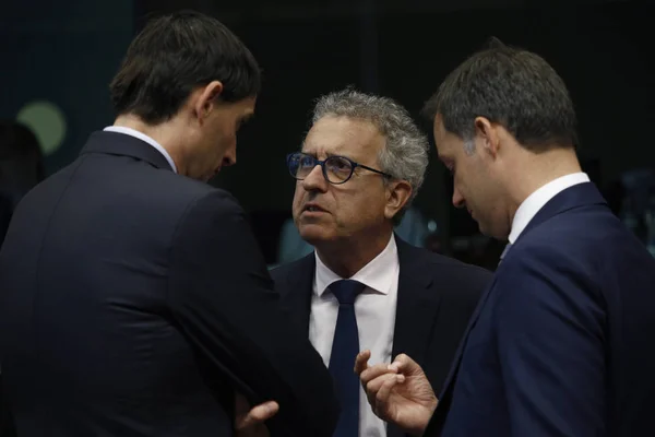 AB Eurogroup Maliye bakanları Brüksel ve Belçika'da bir araya geldi — Stok fotoğraf