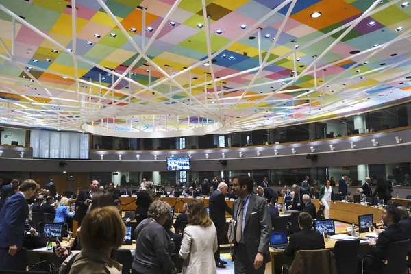 Consejo de Asuntos Económicos y Financieros en Bruselas, Bélgica —  Fotos de Stock