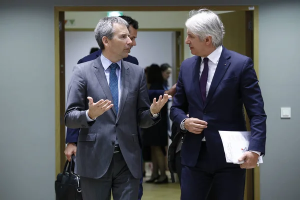 Conseil "Affaires économiques et financières" à Bruxelles, Belgique — Photo