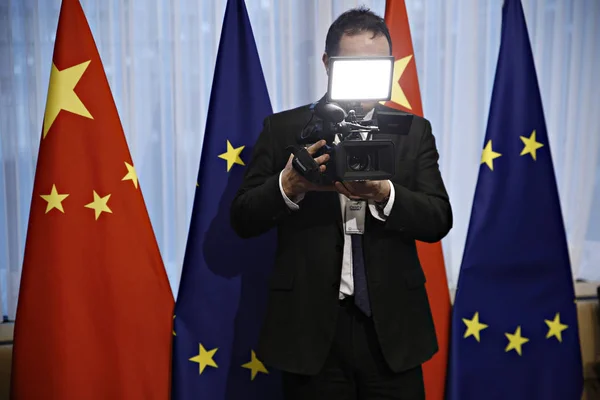 Dialogo strategico UE-Cina a livello di ministro degli Esteri a Bruss — Foto Stock