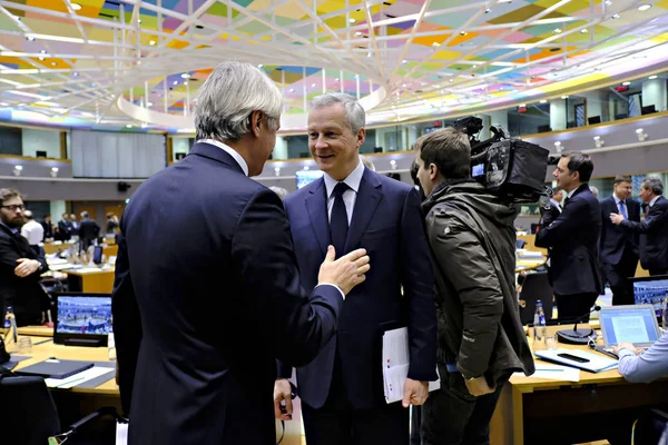 Reunión de Asuntos Económicos y Financieros (ECOFIN) en Bruselas, Bel — Foto de Stock