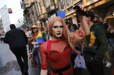 Brüksel, Belçika. 18 Mayıs 2019. İnsanlar yıllık Belçika Lgbt Pride Parade katılmak. 