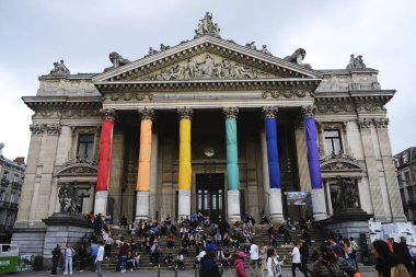 Brüksel, Belçika. 18 Mayıs 2019. İnsanlar yıllık Belçika Lgbt Pride Parade katılmak. 