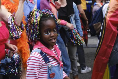 Brüksel, Belçika. 18 Mayıs 2019. İnsanlar yıllık Belçika Lgbt Pride Parade katılmak. 