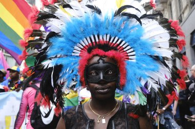 Brüksel, Belçika. 18 Mayıs 2019. İnsanlar yıllık Belçika Lgbt Pride Parade katılmak. 