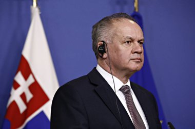 Slovakya Cumhurbaşkanı Andrej Kiska ve Avrupa Cumhurbaşkanı