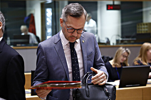 Совет ЕС по общим делам в Брюсселе, Бельгия
