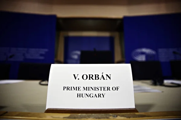 Maďarský premiér Viktor Orban na EPP politické Assem — Stock fotografie