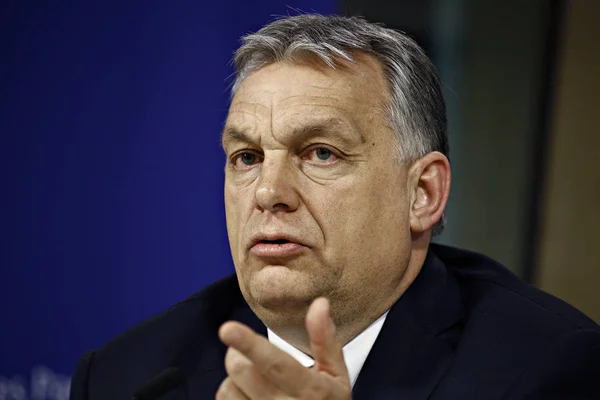 Le Premier ministre hongrois Viktor Orban à l'Assem politique du PPE — Photo