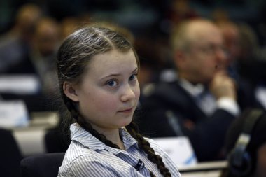 İsveçli çevre aktivisti Greta Thunberg bir konferansa katıldı