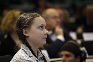 İsveçli çevre aktivisti Greta Thunberg bir konferansa katıldı