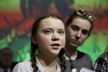 İsveçli çevre aktivisti Greta Thunberg bir konferansa katıldı