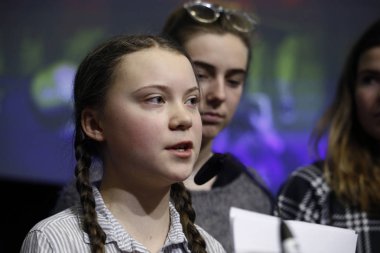 İsveçli çevre aktivisti Greta Thunberg bir konferansa katıldı