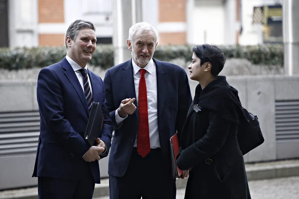 EU 브렉시트, 영국 노동당 지도자 제레미 코빈 i와 회담 — 스톡 사진