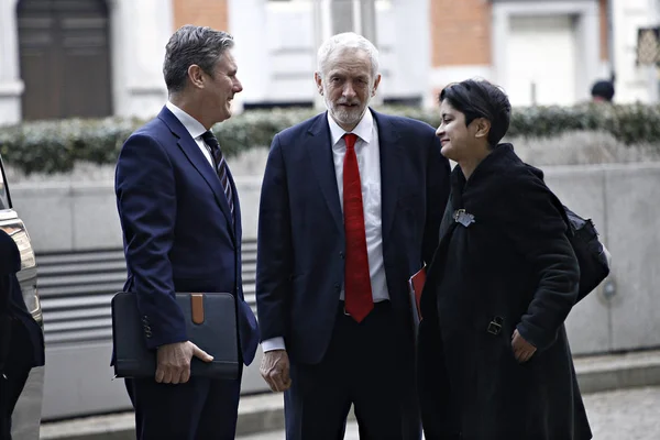 EU 브렉시트, 영국 노동당 지도자 제레미 코빈 i와 회담 — 스톡 사진