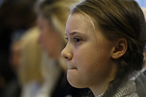 İsveçli çevre aktivisti Greta Thunberg bir konferansa katıldı