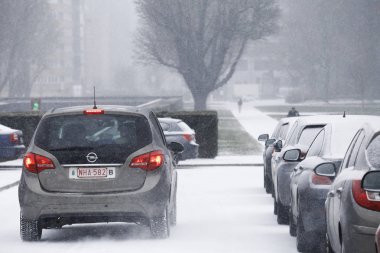 Brüksel'de yoğun kar yağışı, Belçika