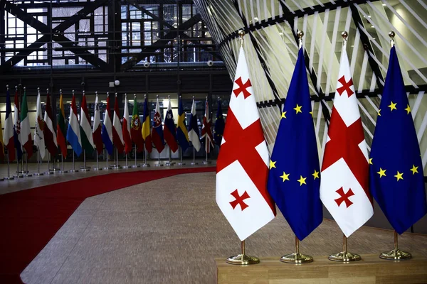 El Presidente de Georgia Salomé Zurabishvili en Bruselas — Foto de Stock