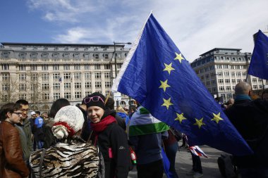  Brüksel'de Avrupa Birliği yanlısı gösteri, Belçika