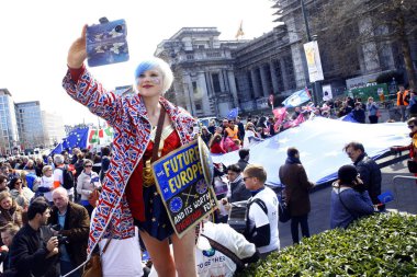  Brüksel'de Avrupa Birliği yanlısı gösteri, Belçika