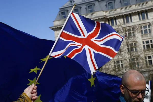 Pro-European Union demonstration in Brussels, Belgium — Stock Photo, Image