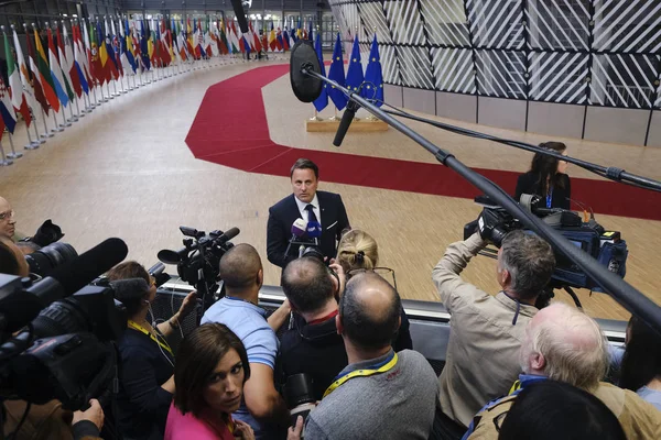 Brüsszel Belgium Május 2019 Luxemburgi Miniszterelnök Xavier Bettel Európai Unió — Stock Fotó